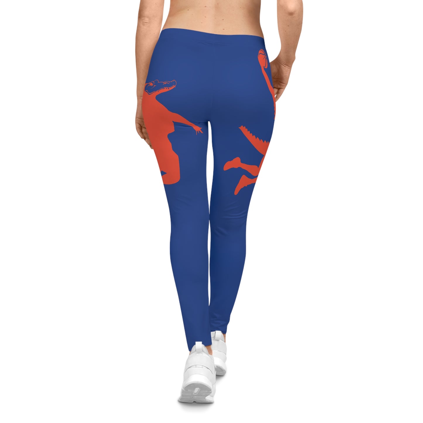 ChompMan Basketball (V6 / Blue) Women's Casual Leggings (AOP)