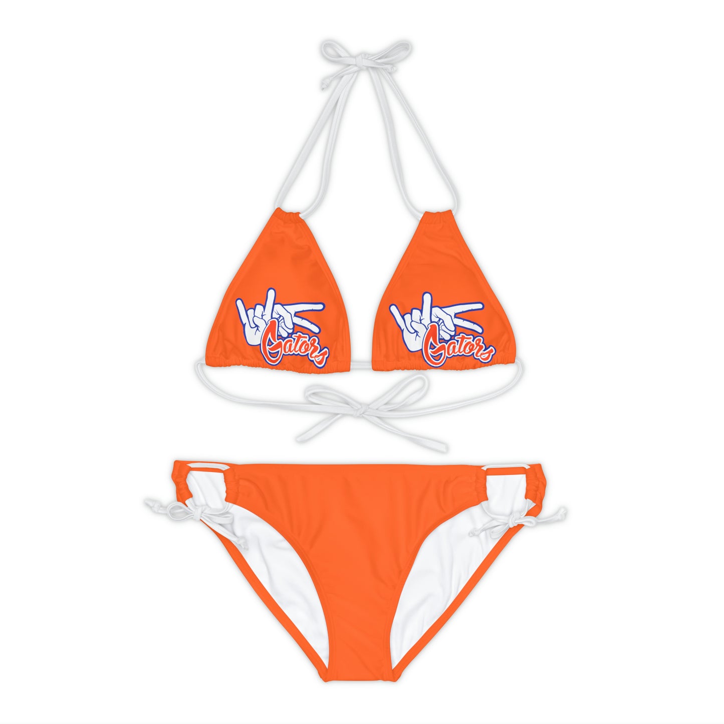 Strappy Bikini Set (AOP) UF (Rock On) Gators Hands_V1