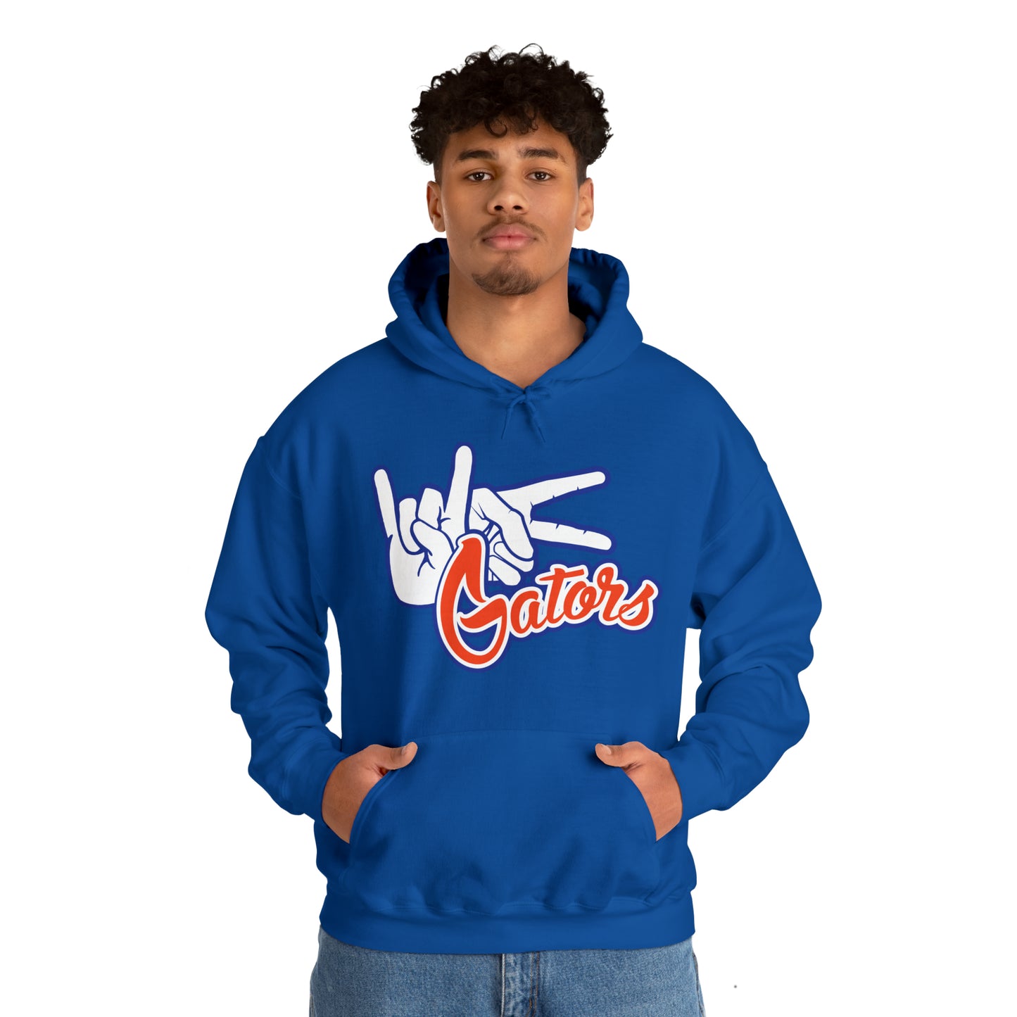 Unisex Heavy Blend™ Hooded Sweatshirt (Rock On) Gators Hands_V1