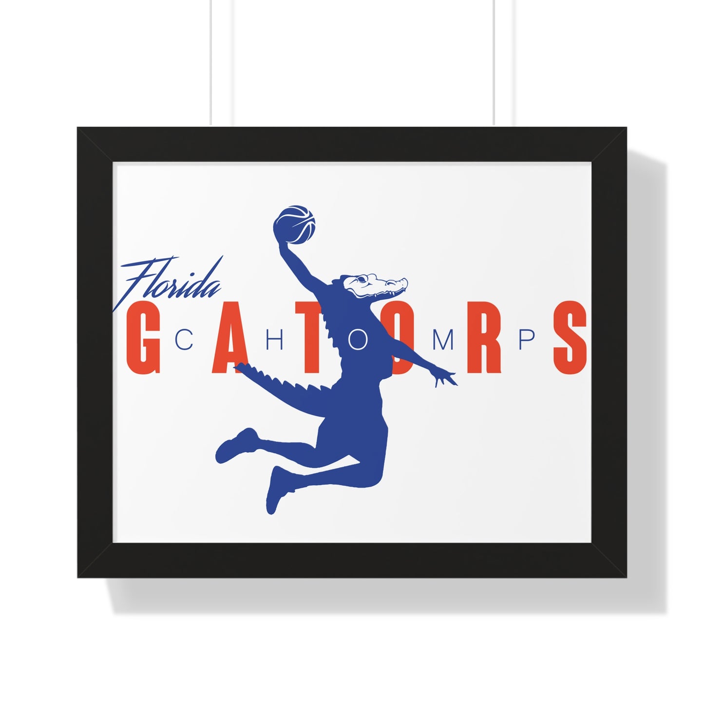 ChompMan Basketball (V1) Framed Horizontal Poster