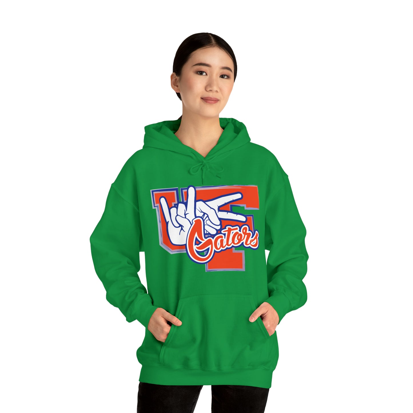 Unisex Heavy Blend™ Hooded Sweatshirt (Rock On) Gators Hands_V2