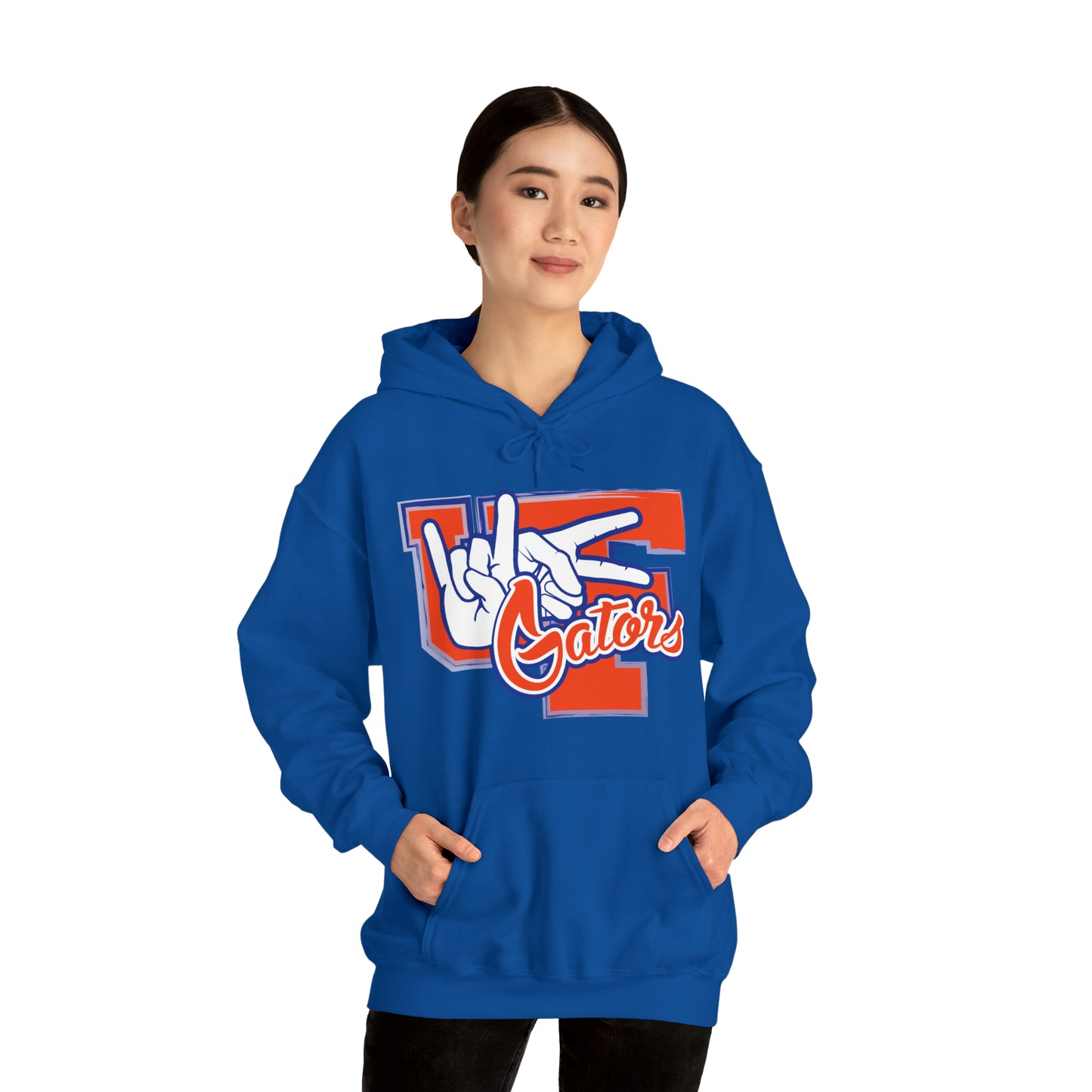 Unisex Heavy Blend™ Hooded Sweatshirt (Rock On) Gators Hands_V2