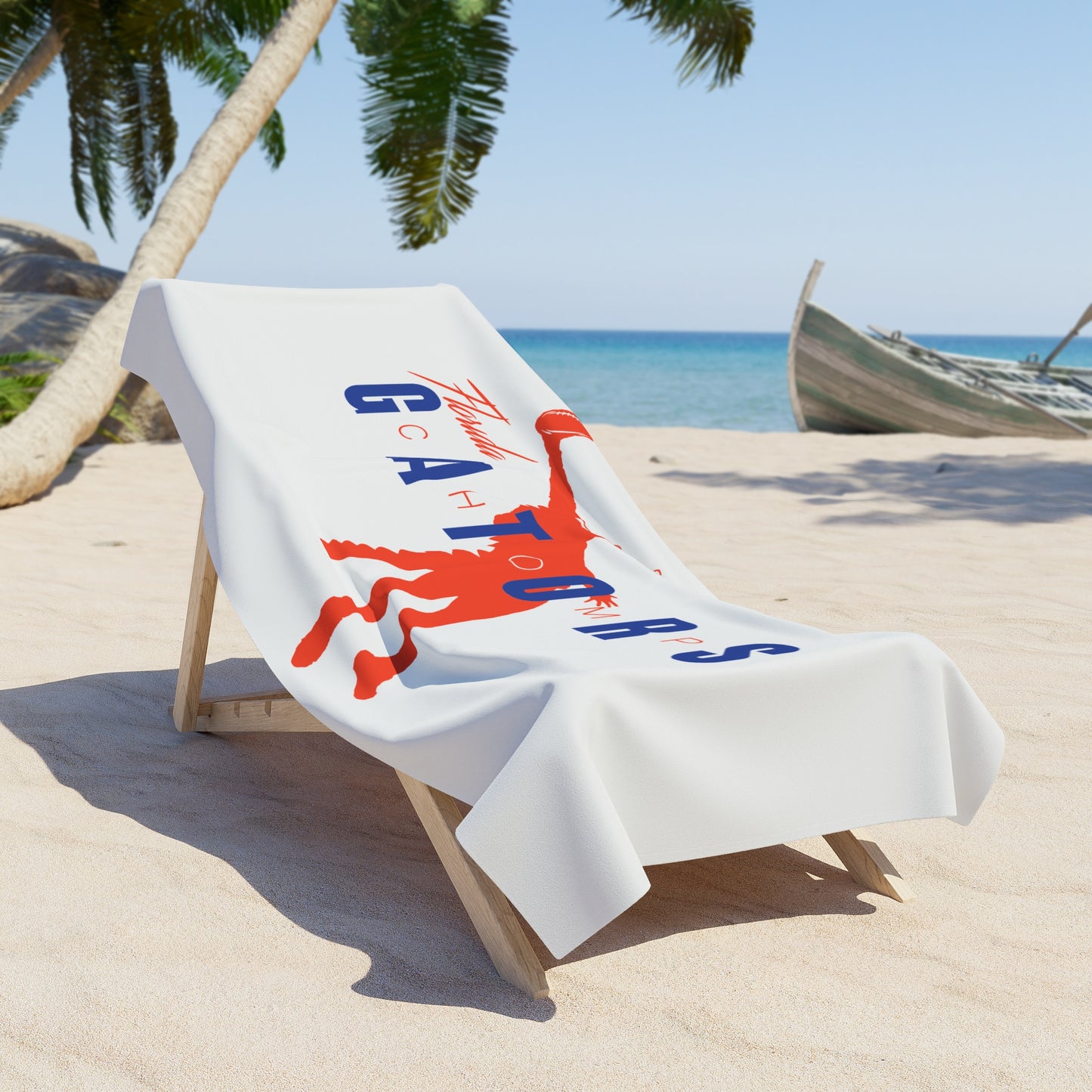 ChompMan Football (V2) Beach Towel