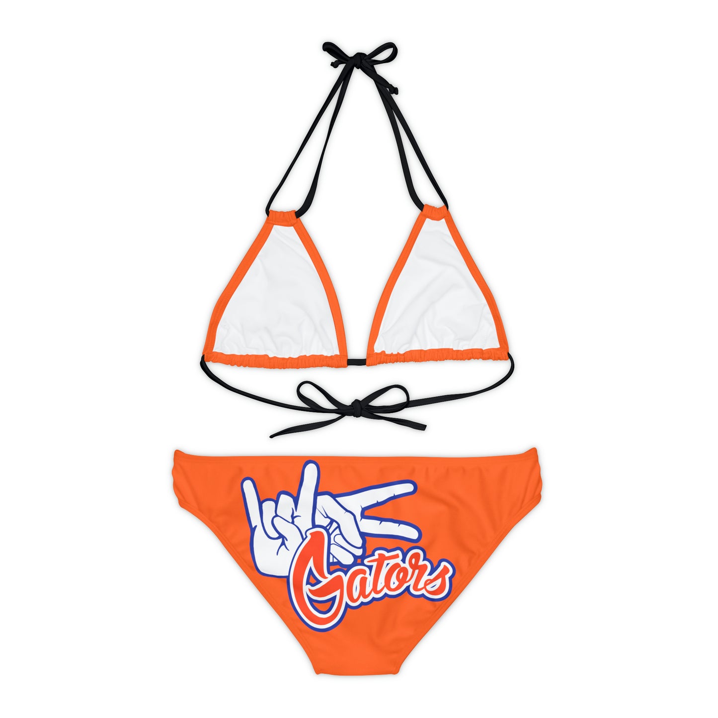 Strappy Bikini Set (AOP) UF (Rock On) Gators Hands_V1