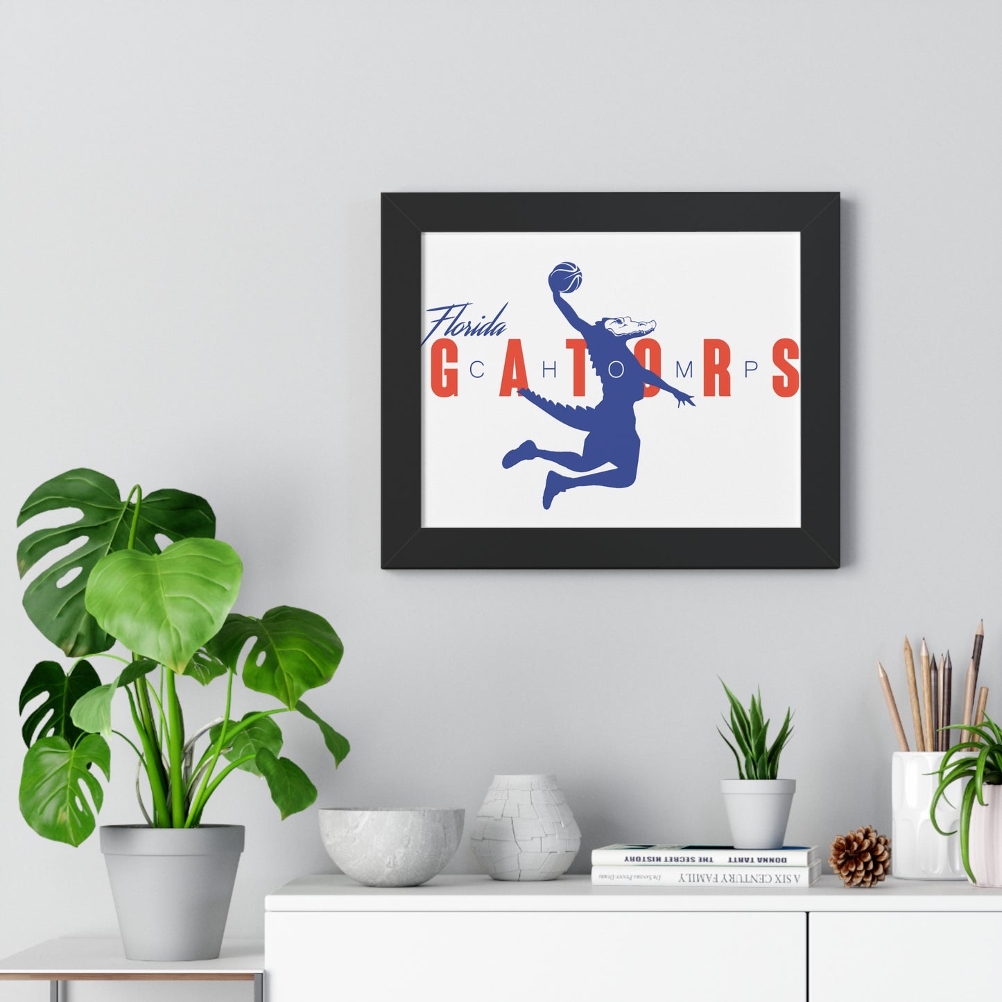 ChompMan Basketball (V1) Framed Horizontal Poster