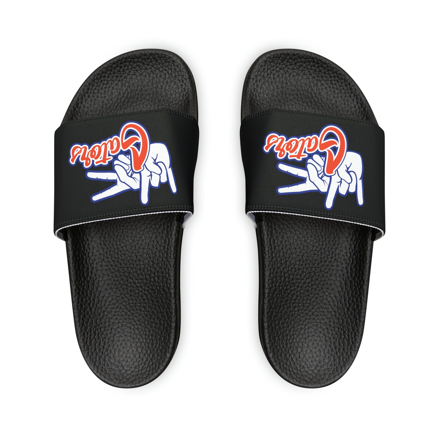 Men's PU Slide Sandals UF (Rock On) Gators Hands_V1