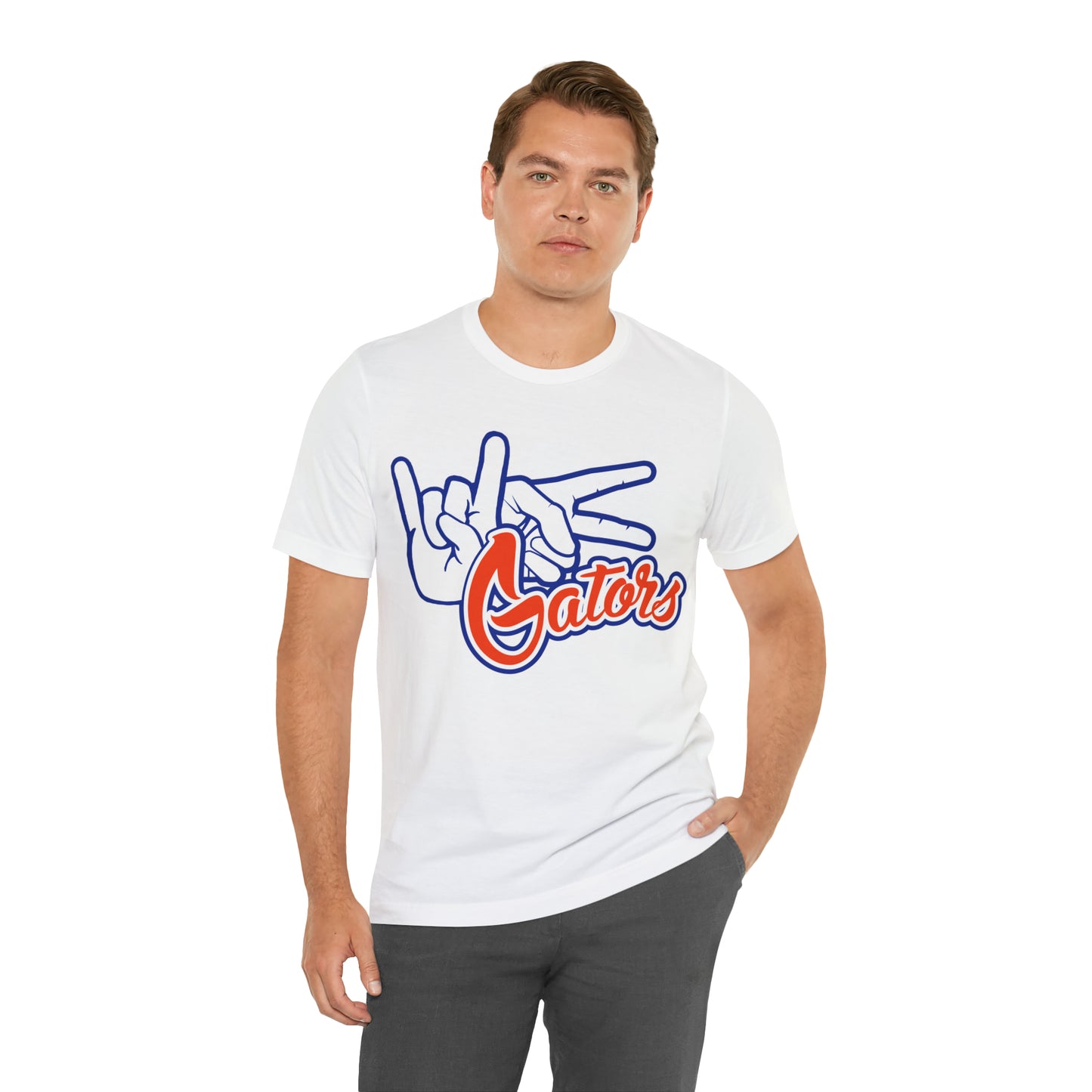 Unisex Jersey Short Sleeve Tee  UF (Rock On) Gators Hands_V1