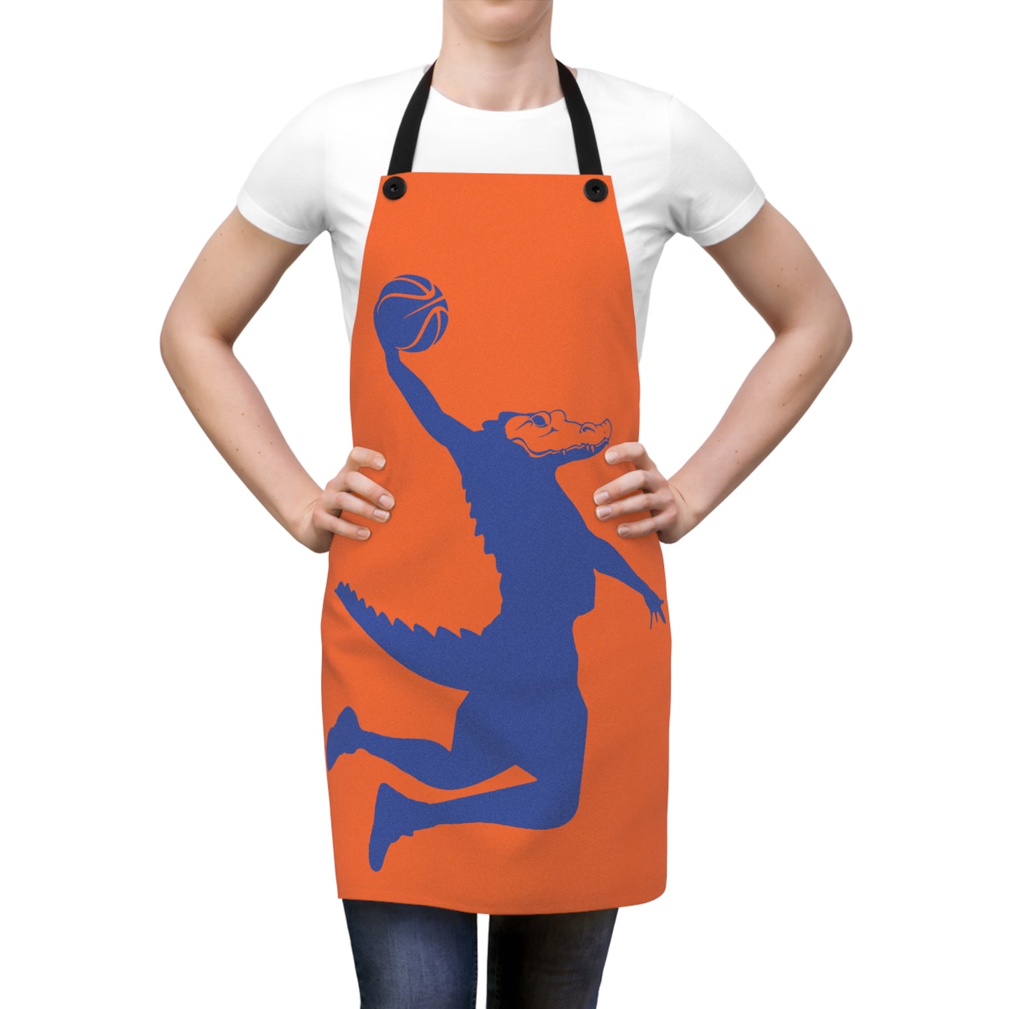 ChompMan Basketball (V5 / Orange) Apron (AOP)