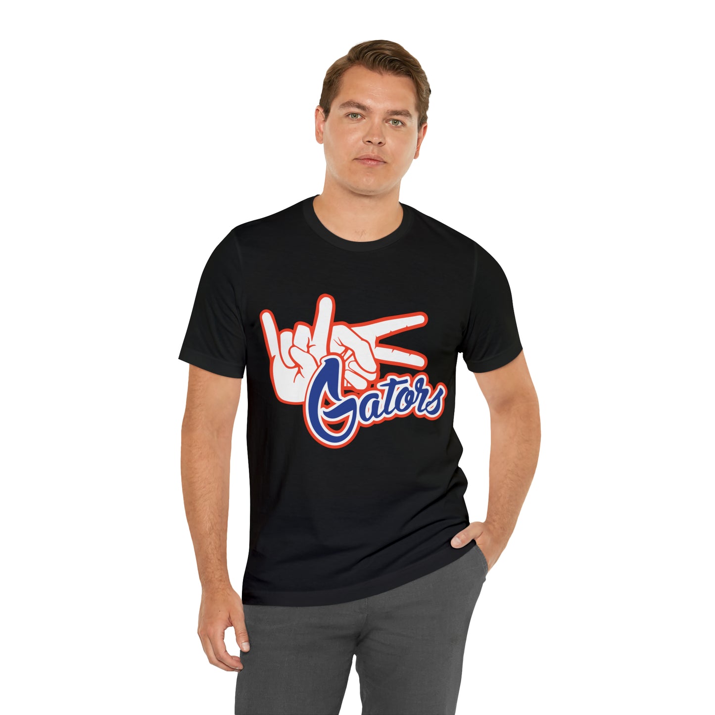 Unisex Jersey Short Sleeve Tee UF (Rock On) Gators Hands_V4