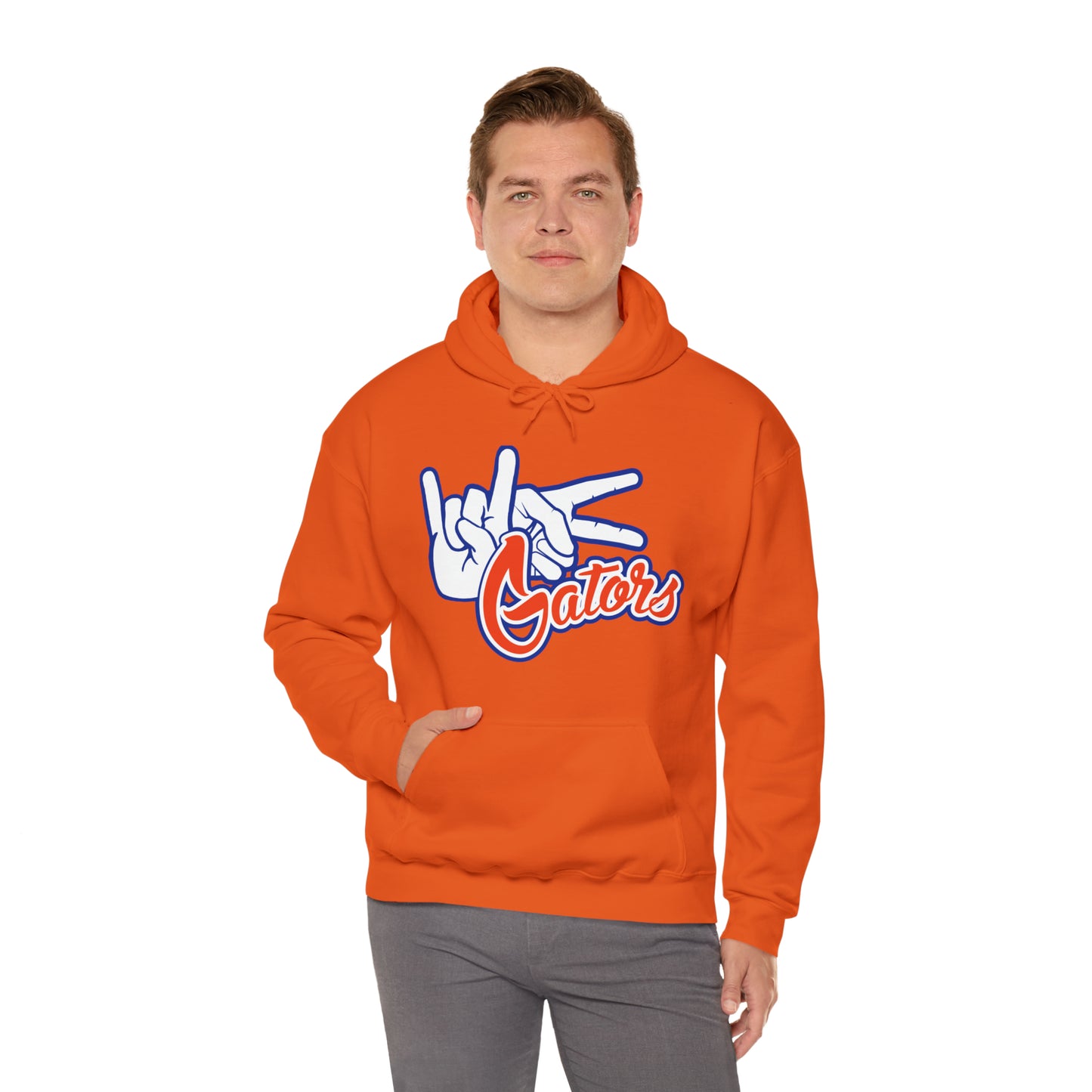 Unisex Heavy Blend™ Hooded Sweatshirt (Rock On) Gators Hands_V1