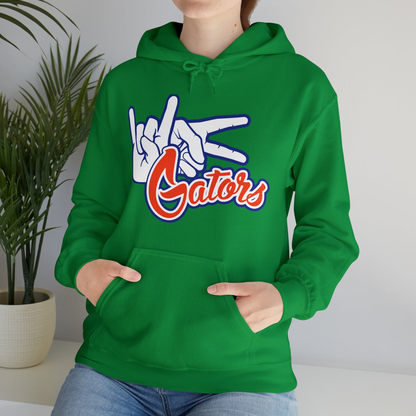 Unisex Heavy Blend™ Hooded Sweatshirt (Rock On) Gators Hands_V1