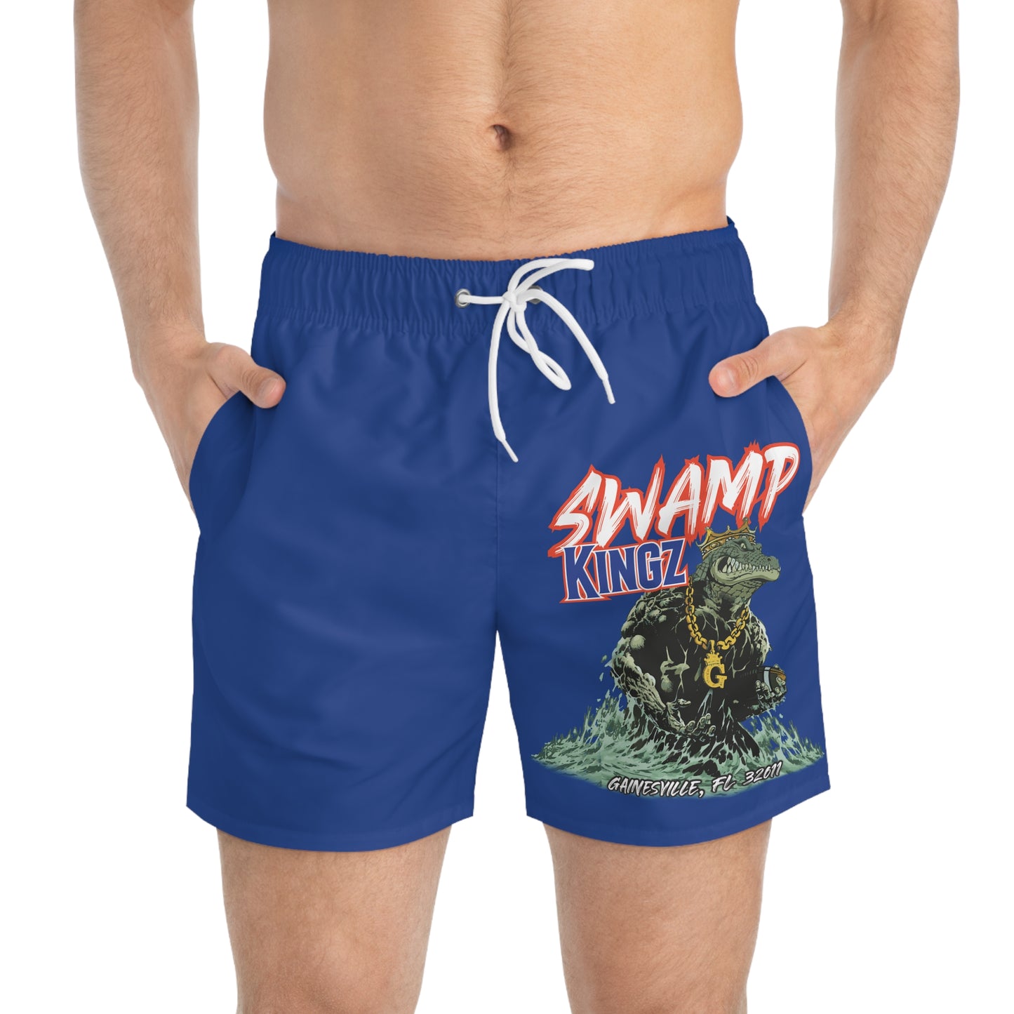 Swamp Kingz (V1) Swim Trunks (AOP)