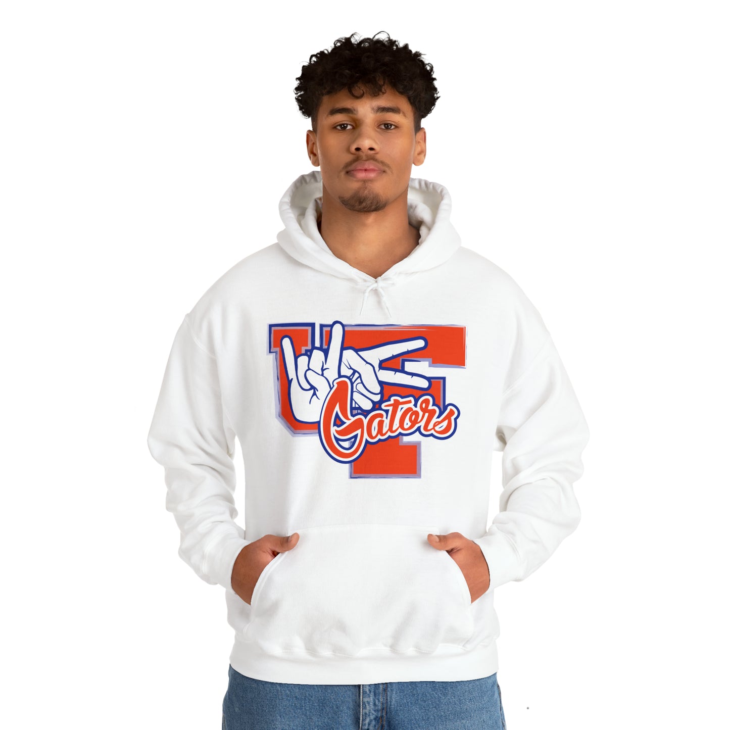 Unisex Heavy Blend™ Hooded Sweatshirt (Rock On) Gators Hands_V2