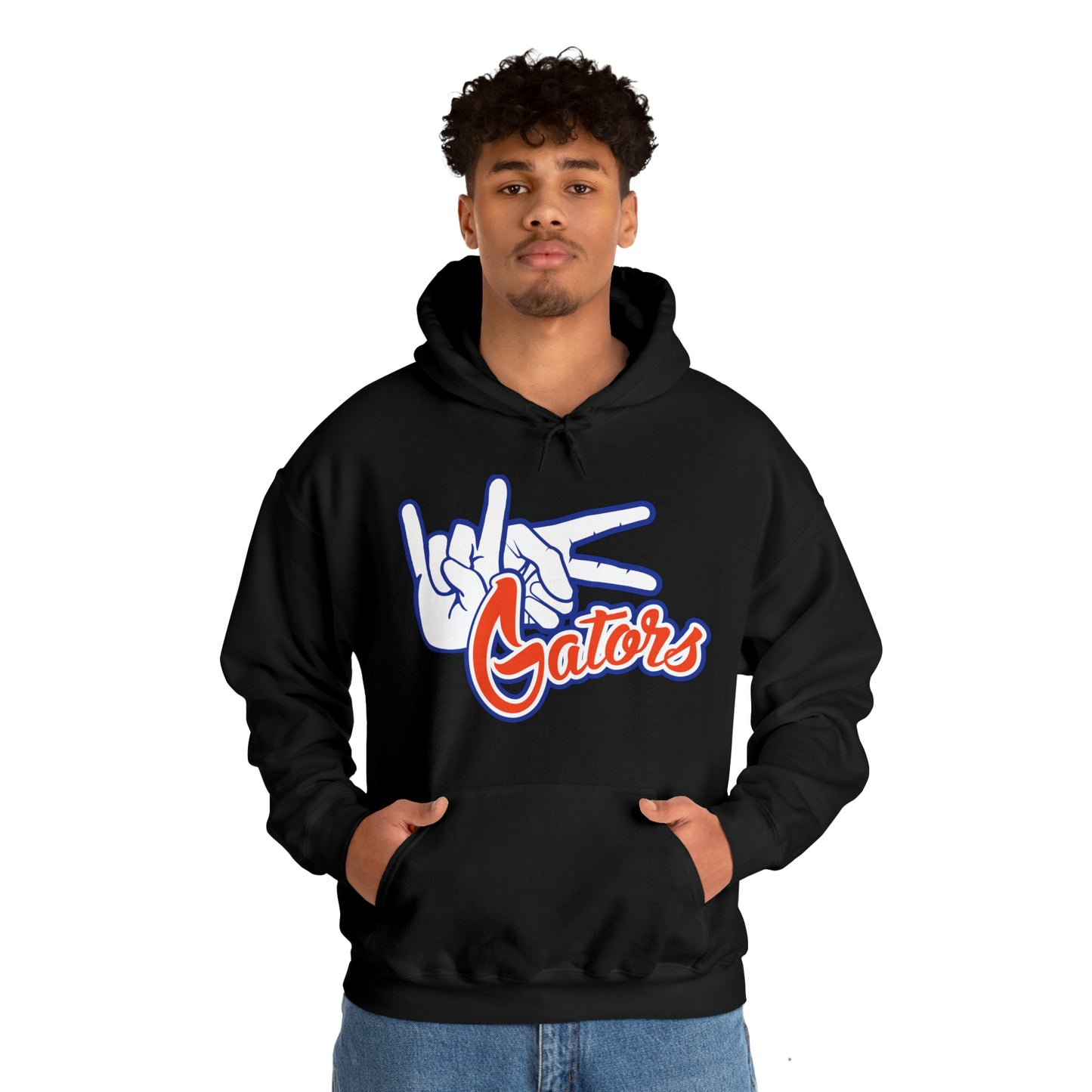 Unisex Heavy Blend™ Hooded Sweatshirt (Rock On) Gators Hands_V1