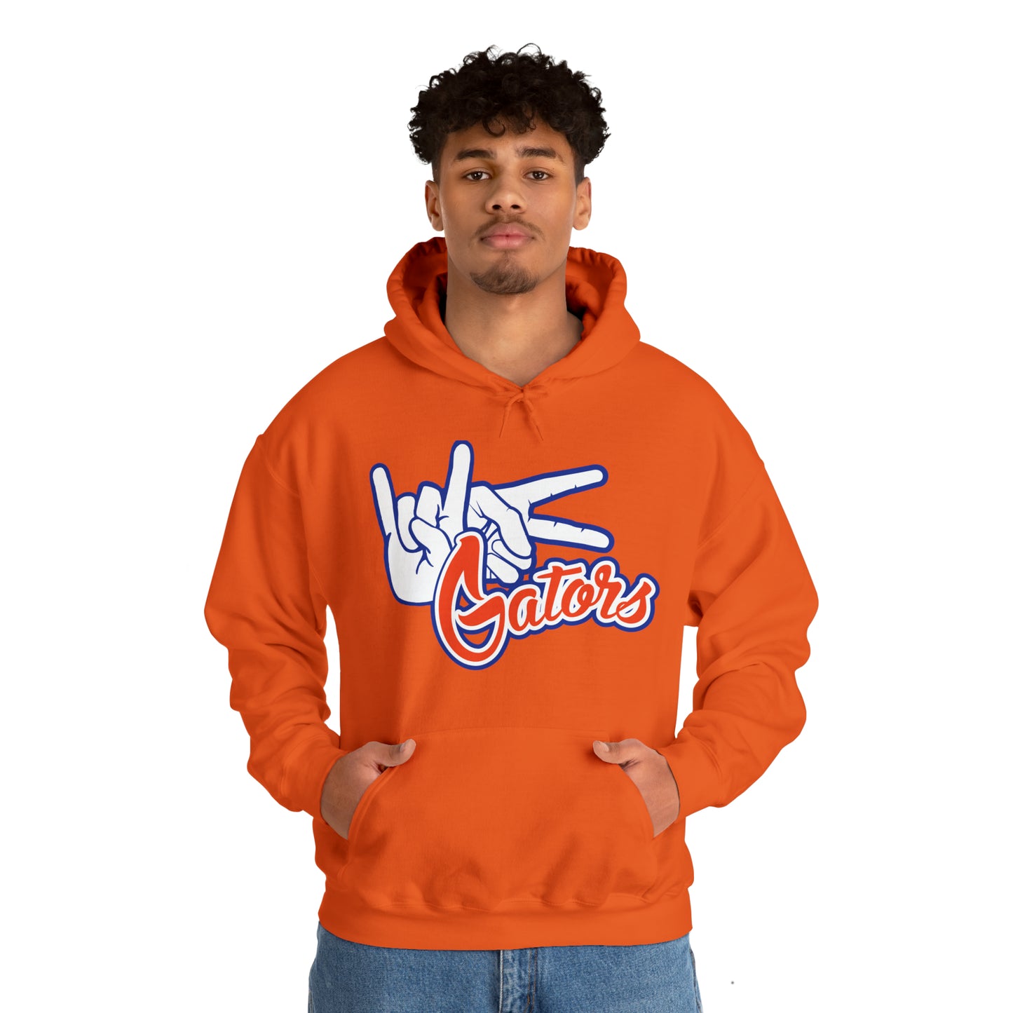 Unisex Heavy Blend™ Hooded Sweatshirt (Rock On) Gators Hands_V1