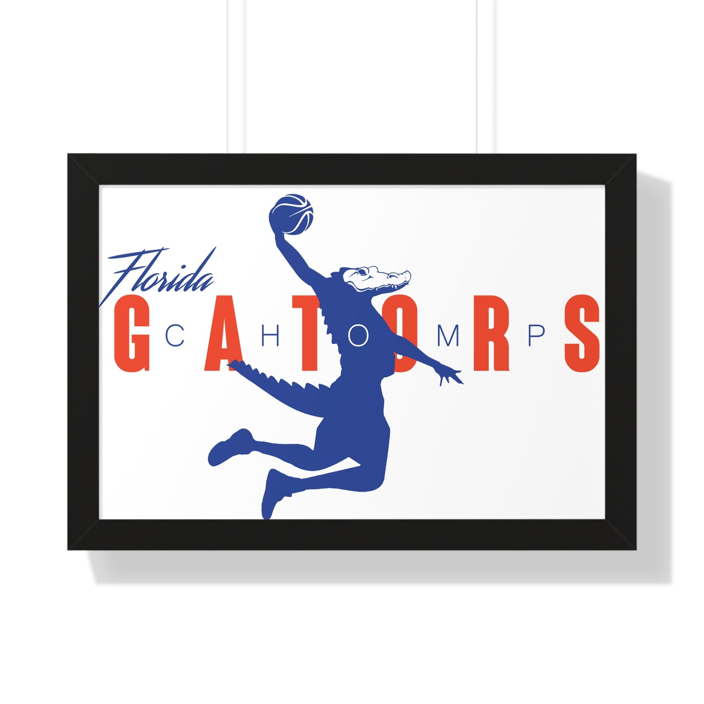 ChompMan Basketball (V1) Framed Horizontal Poster