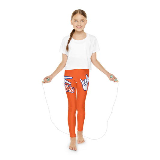 UF Gators (V3) Youth Full-Length Leggings (AOP)