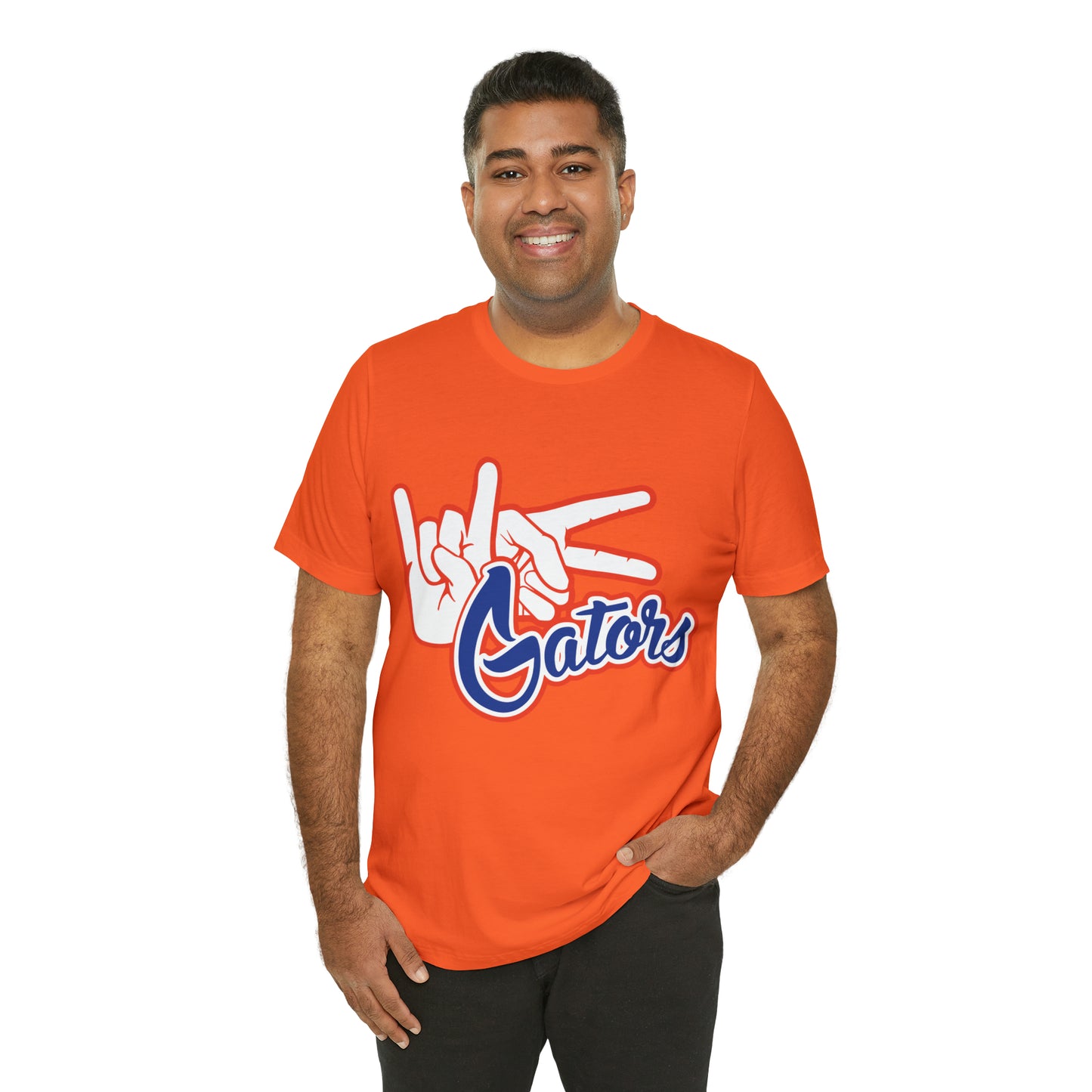 Unisex Jersey Short Sleeve Tee UF (Rock On) Gators Hands_V4