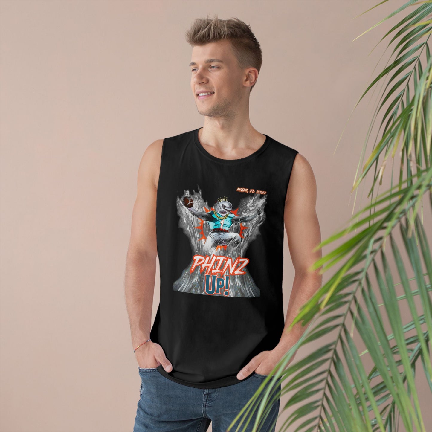 Phinz Up (V3 / Black) Unisex Barnard Tank