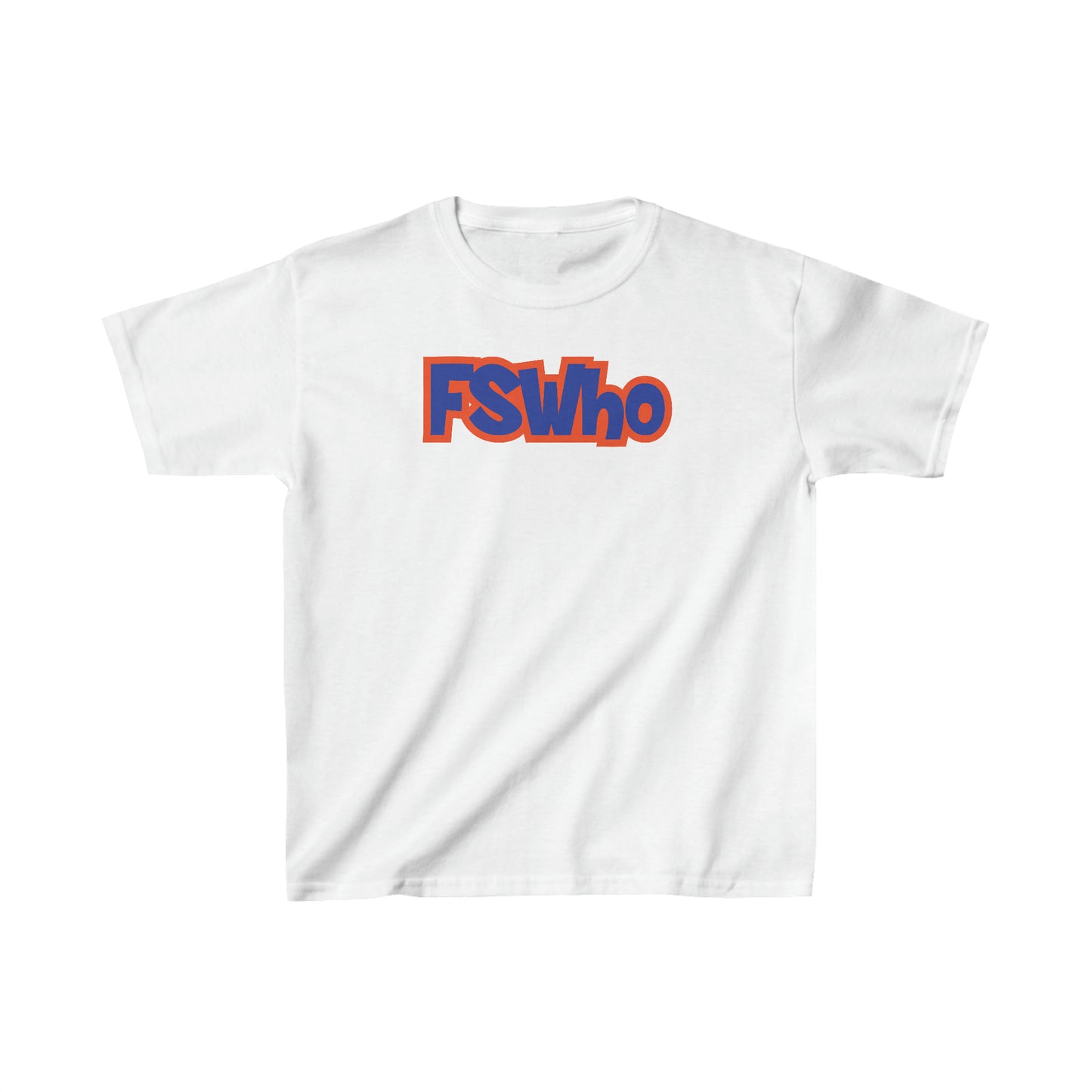 Kids Heavy Cotton™ Tee FSWho Blue Lettering