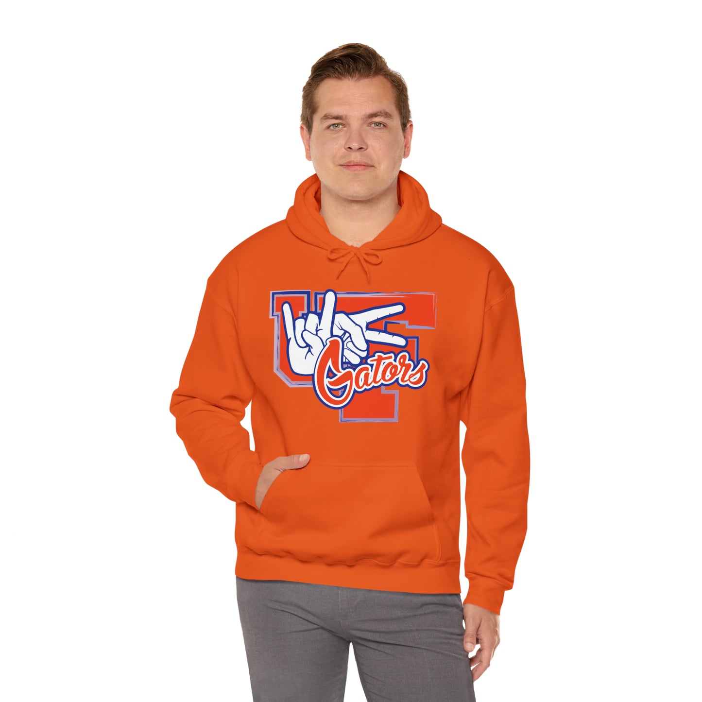 Unisex Heavy Blend™ Hooded Sweatshirt (Rock On) Gators Hands_V2