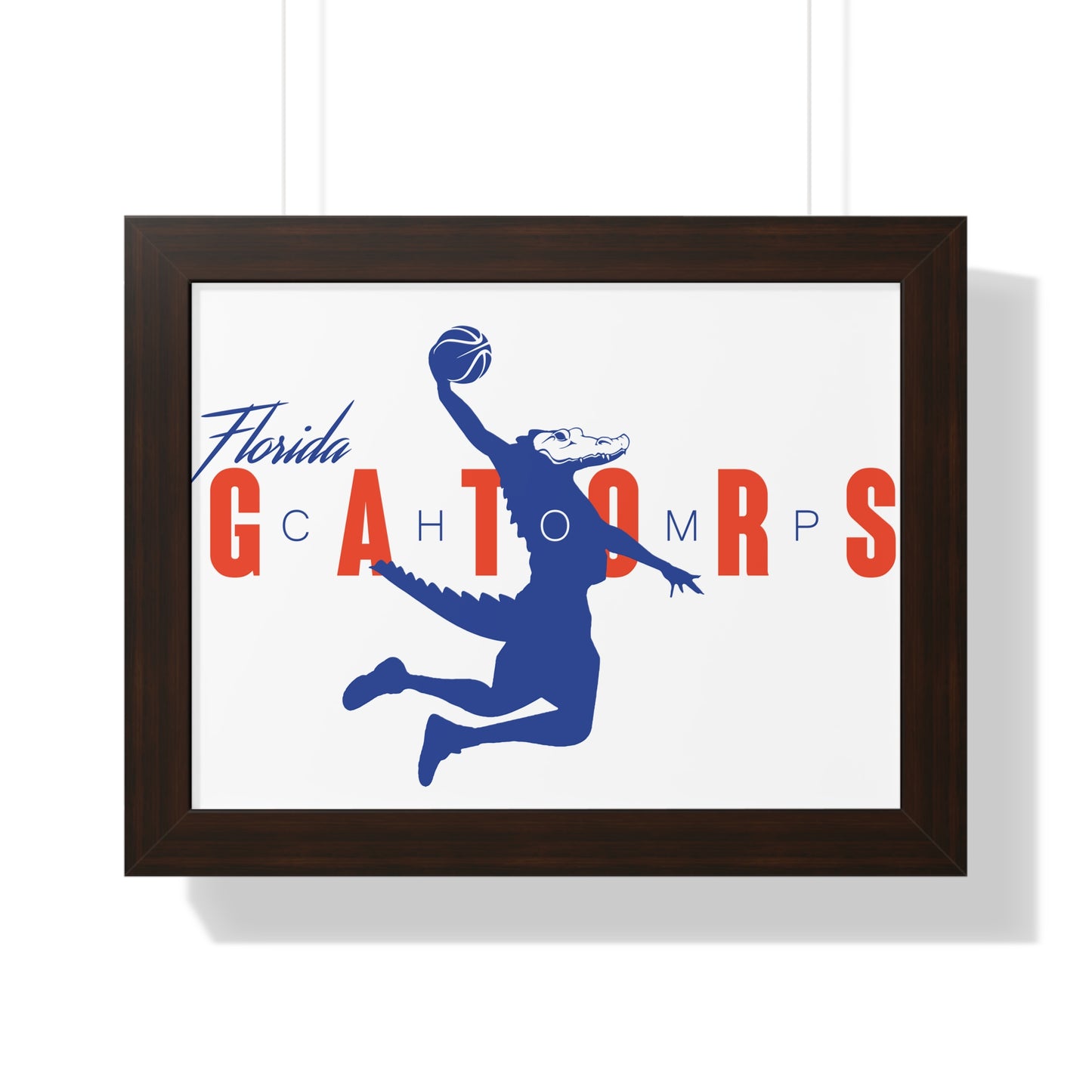 ChompMan Basketball (V1) Framed Horizontal Poster