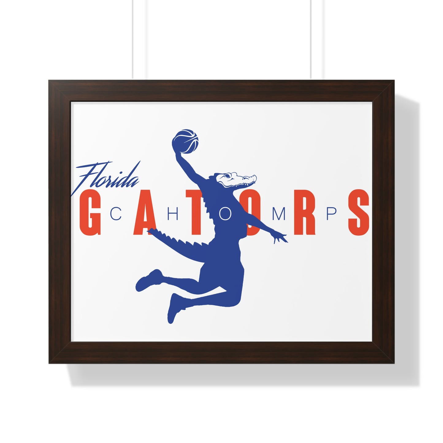 ChompMan Basketball (V1) Framed Horizontal Poster