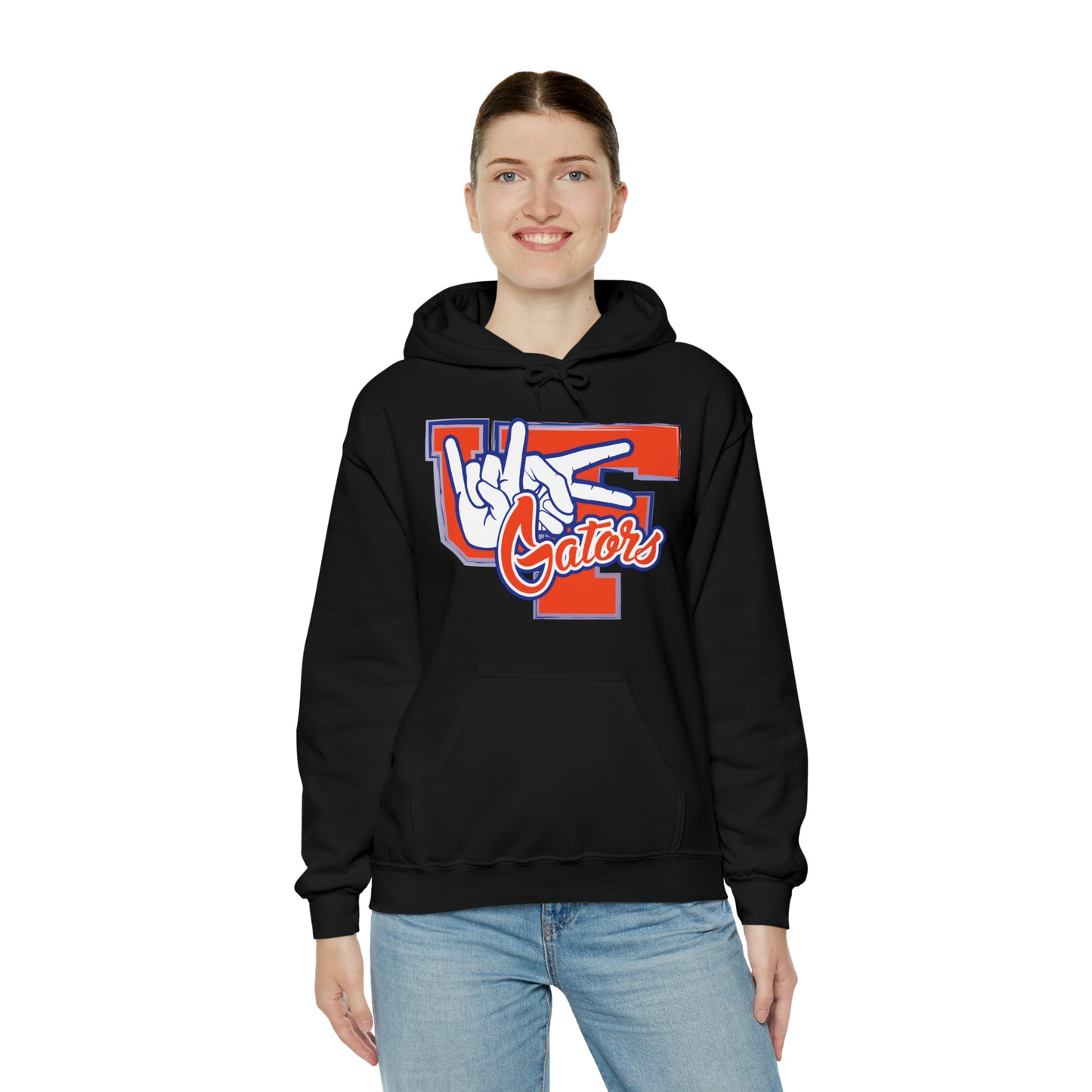 Unisex Heavy Blend™ Hooded Sweatshirt (Rock On) Gators Hands_V2