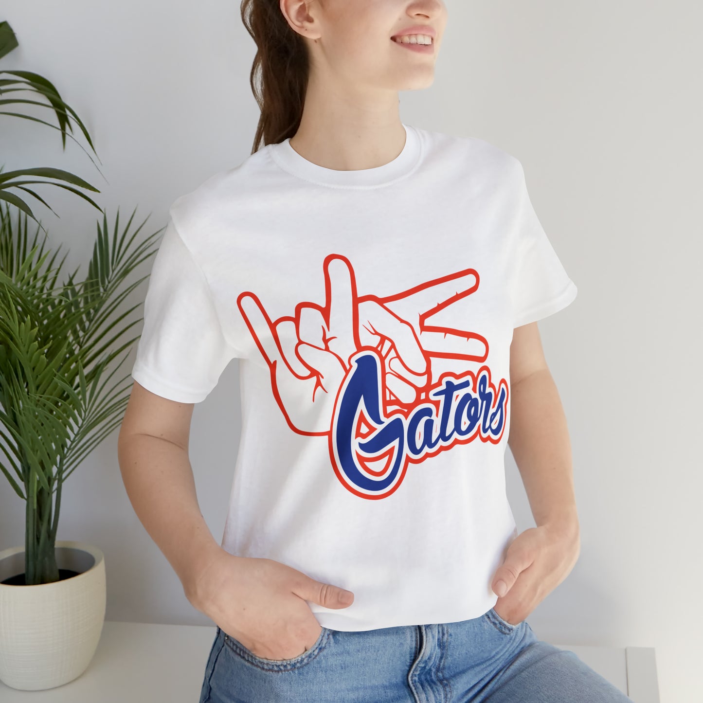 Unisex Jersey Short Sleeve Tee UF (Rock On) Gators Hands_V4