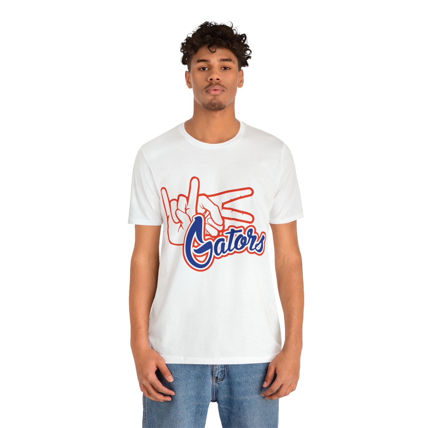 Unisex Jersey Short Sleeve Tee UF (Rock On) Gators Hands_V4