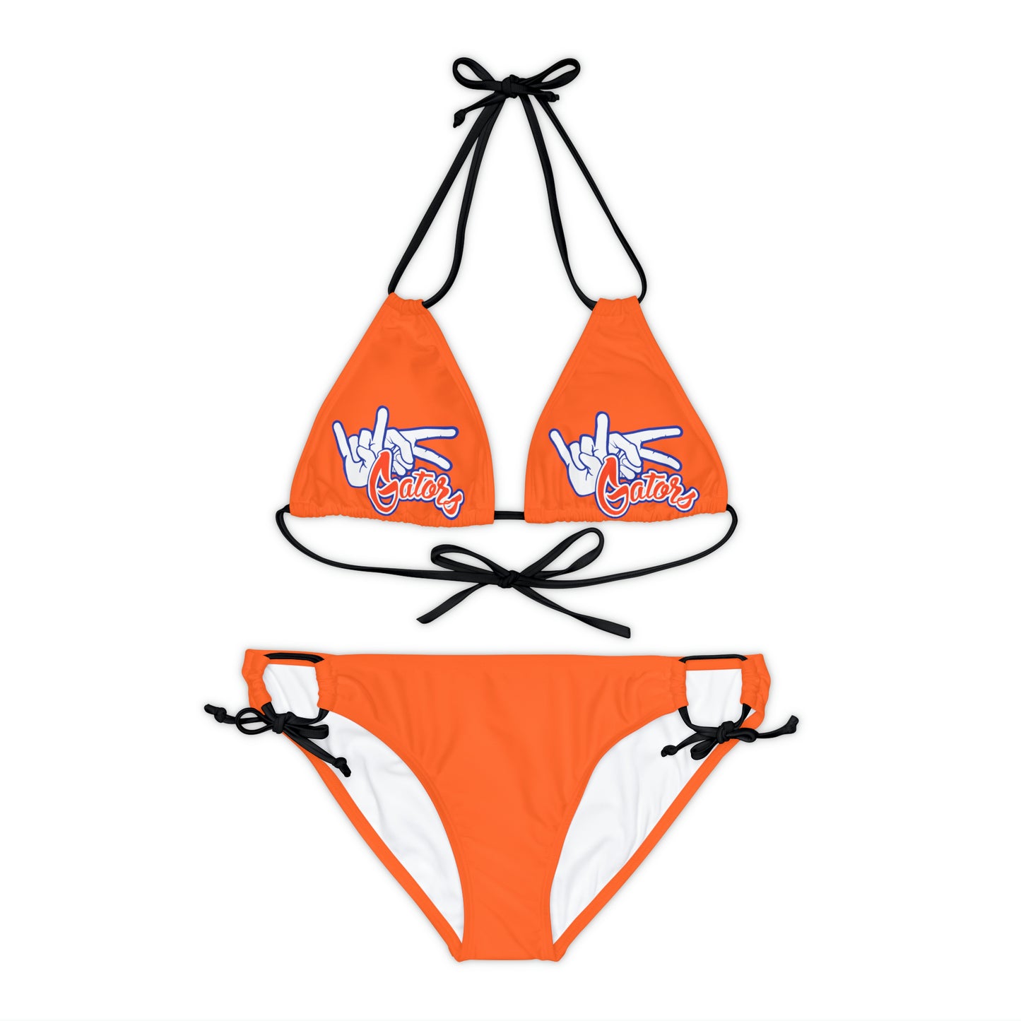 Strappy Bikini Set (AOP) UF (Rock On) Gators Hands_V1