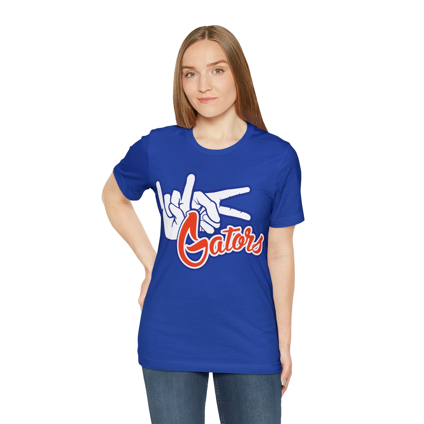 Unisex Jersey Short Sleeve Tee  UF (Rock On) Gators Hands_V1