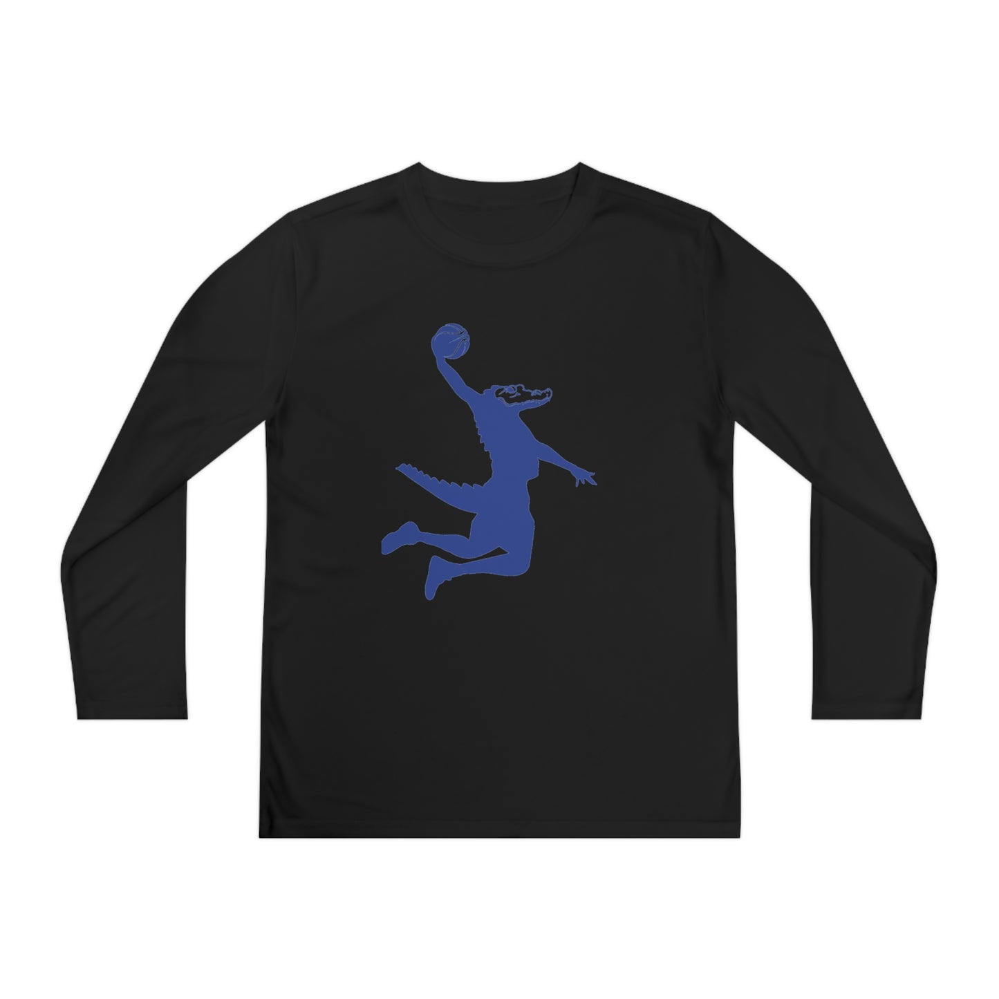 ChompMan Basketball (V5 / Orange) Youth Long Sleeve Competitor Tee