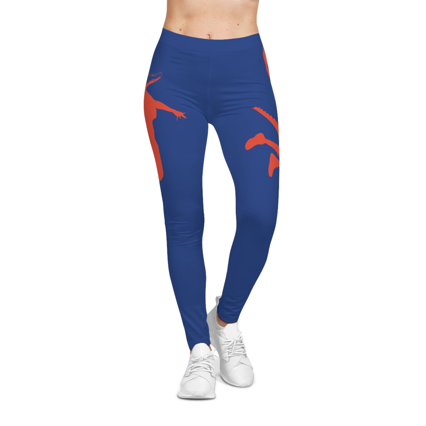 ChompMan Basketball (V6 / Blue) Women's Casual Leggings (AOP)